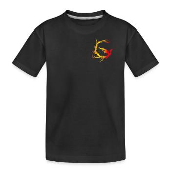 Cercle Firebird avec dégradé - T-shirt bio Premium Enfant - noir - Devant
