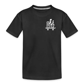 Logo de l’usine Rolling Board Blanc - T-shirt bio Premium Enfant - noir - Devant