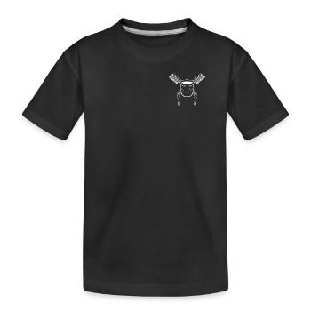 Chalkbag & Brushes - White - Kids' Premium Organic T-Shirt - black - Front