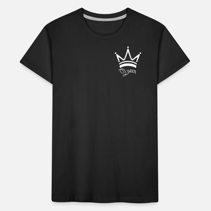 Queen Valentinstag, Hochzeitstag oder Paar Design Kinder Premium Bio T-Shirt