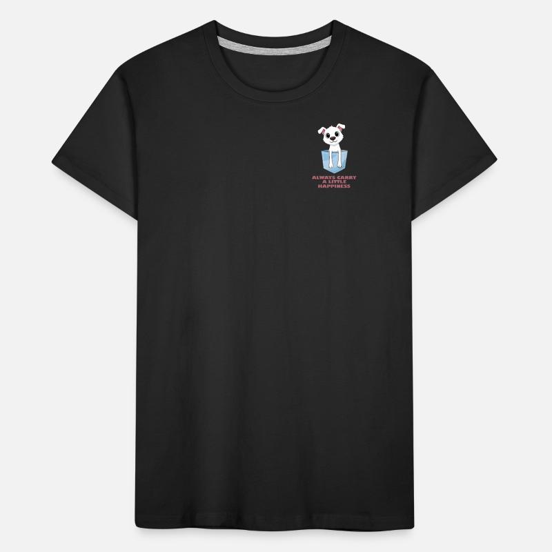 Trage immer ein bisschen Glück in dir Kinder Premium Bio T-Shirt