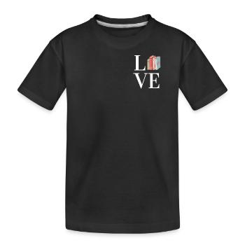Booklover - Kinder Premium Bio T-Shirt - Schwarz - Vorne