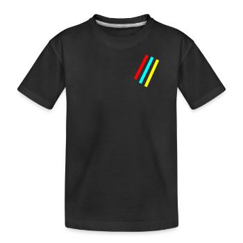Streifen - Vektor - Kinder Premium Bio T-Shirt - Schwarz - Vorne