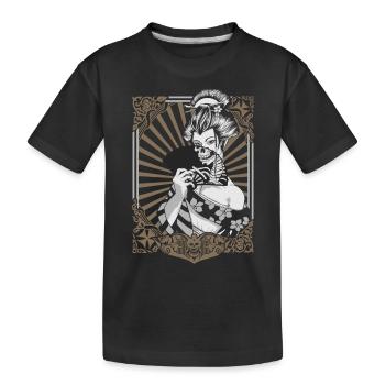 Zombie Geisha - Kids' Premium Organic T-Shirt - black - Front