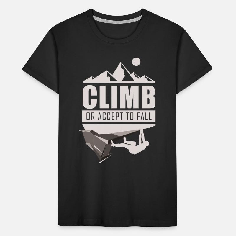 Climb climbing bouldering Kids' Premium Organic T-Shirt