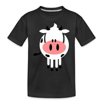 Doux vache - T-shirt bio Premium Enfant - noir - Devant