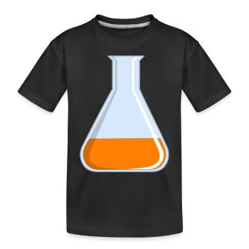 reagenzglas flask tube experiment chemistry chemie - Kinder Premium Bio T-Shirt - Schwarz - Vorne
