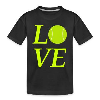 le tennis - T-shirt bio Premium Enfant - noir - Devant