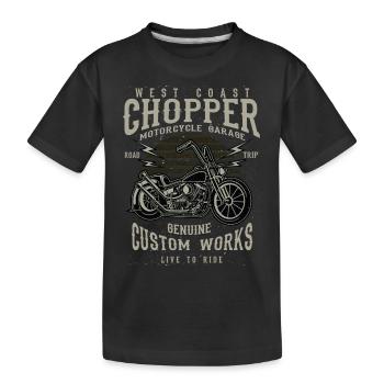 Chopper - Kinder Premium Bio T-Shirt - Schwarz - Vorne