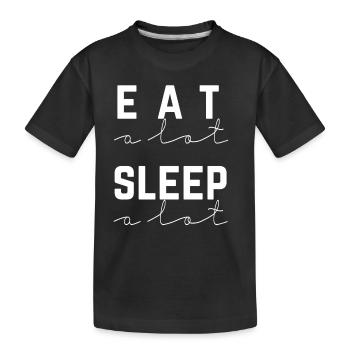 dormir beaucoup - T-shirt bio Premium Enfant - noir - Devant