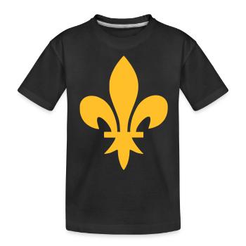 Fleur de lys - T-shirt bio Premium Enfant - noir - Devant