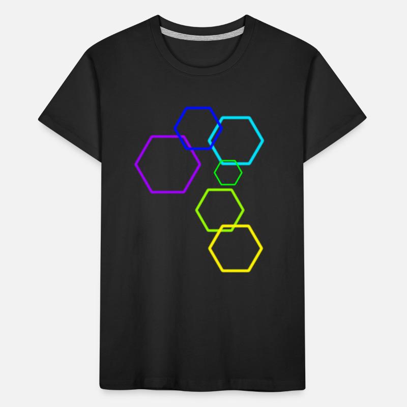 The construct [Hexagon] Kids' Premium Organic T-Shirt