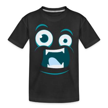 MONSTER Funny Halloween Costume Gift Comic - Kids' Premium Organic T-Shirt - black - Front
