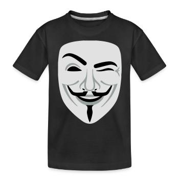 Fun Anonymous Guy Fawkes - T-shirt bio Premium Enfant - noir - Devant