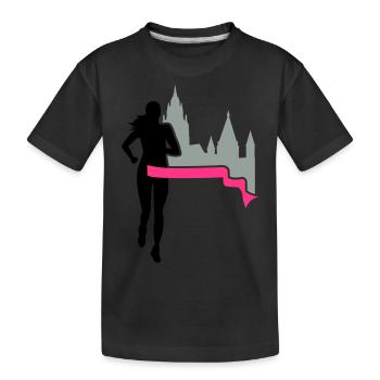 Marathon - Mayence - coureur - Exécuter - Run - 3C - T-shirt bio Premium Enfant - noir - Devant