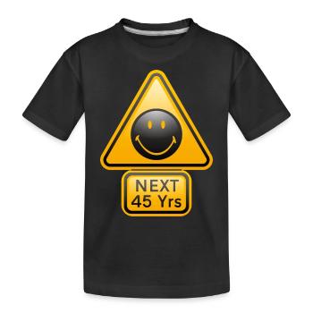 Smiley Shield 'Next 45 years' - T-shirt bio Premium Enfant - noir - Devant