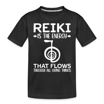 Reiki Spiritual - Reiki Master - Kids' Premium Organic T-Shirt - black - Front
