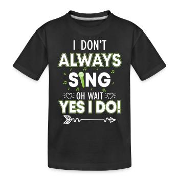 Musiciens de chœur de musique - T-shirt bio Premium Enfant - noir - Devant