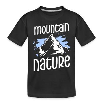 Nature Conservation Wood Mountains - T-shirt bio Premium Enfant - noir - Devant