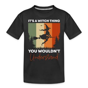 Sorcière Wicca Magic Walpurgis Night - T-shirt bio Premium Enfant - noir - Devant