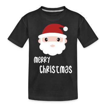 Joyeux Noël Noël - T-shirt bio Premium Enfant - noir - Devant