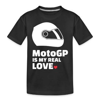 Ich Liebe Motogp - Kinder Premium Bio T-Shirt - Schwarz - Vorne