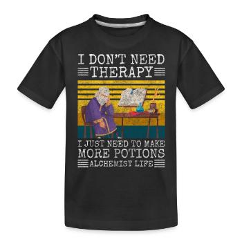 Recherche de sorts de guérison magique - T-shirt bio Premium Enfant - noir - Devant