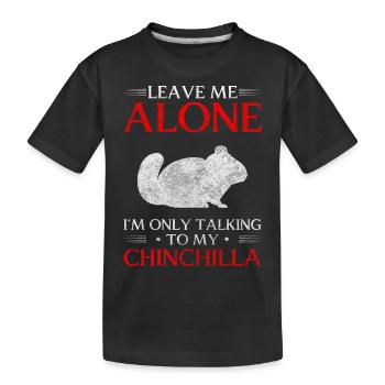 Rongeur chinchilla Amérique du Sud mignon - T-shirt bio Premium Enfant - noir - Devant