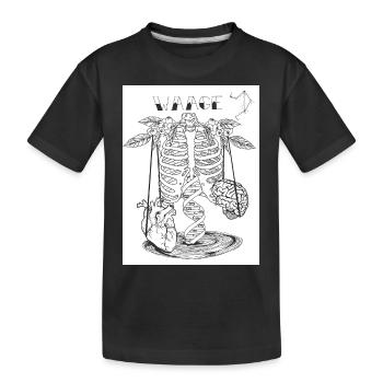 Waage skurril - Kinder Premium Bio T-Shirt - Schwarz - Vorne