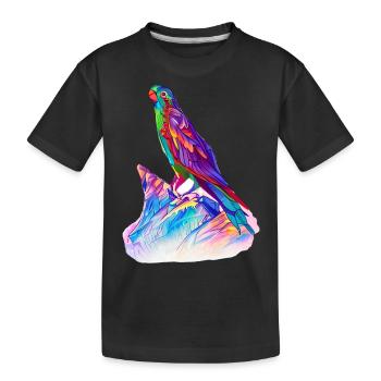 Budgerigar Bird Cockatiel Bird Propriétaire - T-shirt bio Premium Enfant - noir - Devant