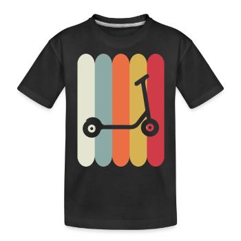 E-Scooter Roller Scooter - T-shirt bio Premium Enfant - noir - Devant