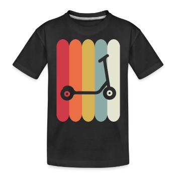 E-Scooter Roller Scooter - T-shirt bio Premium Enfant - noir - Devant