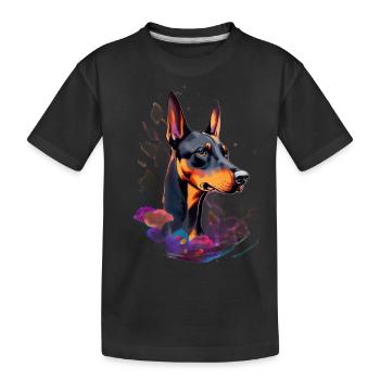 Doberman - T-shirt bio Premium Enfant - noir - Devant