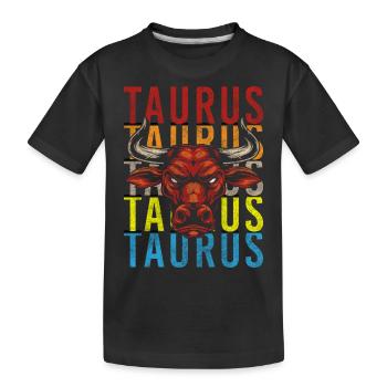 Sternzeichen Konstellation Geburtsmonat - Kinder Premium Bio T-Shirt - Schwarz - Vorne