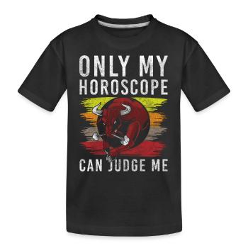 Taureau Planète Astro - T-shirt bio Premium Enfant - noir - Devant