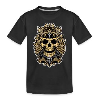 Gothic Skull King - Kids' Premium Organic T-Shirt - black - Front