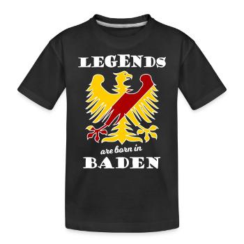The Baden Legends - Kids' Premium Organic T-Shirt - black - Front