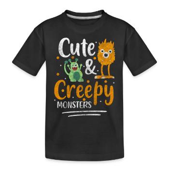 Créature d’horreur Terrifiant Monster Hunter - T-shirt bio Premium Enfant - noir - Devant