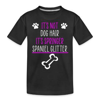 Citation de chien épagneul Springer - T-shirt bio Premium Enfant - noir - Devant