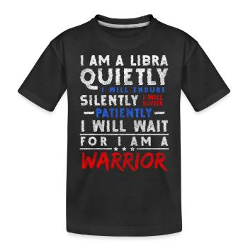Libra birth superstitions - Kids' Premium Organic T-Shirt - black - Front