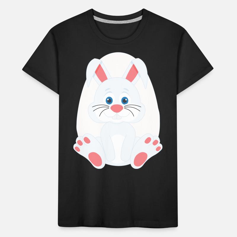 Cute easter bunny and egg Kids' Premium Organic T-Shirt