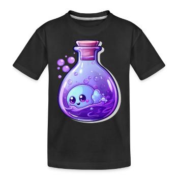 Cute Kawaii Potion - Kids' Premium Organic T-Shirt - black - Front