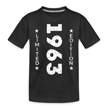 1963 LIMITED EDITION - Kids' Premium Organic T-Shirt - black - Front