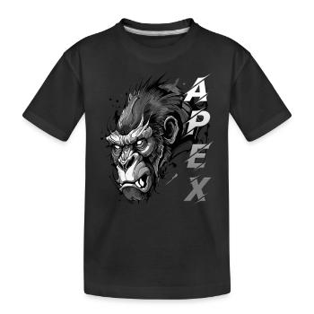 Gorilla Apex - Kinder Premium Bio T-Shirt - Schwarz - Vorne