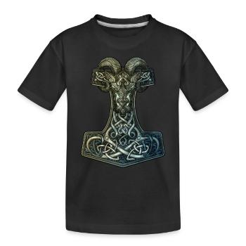Mjölnir - T-shirt bio Premium Enfant - noir - Devant