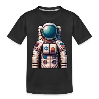 Astronaut - Kinder Premium Bio T-Shirt - Schwarz - Vorne