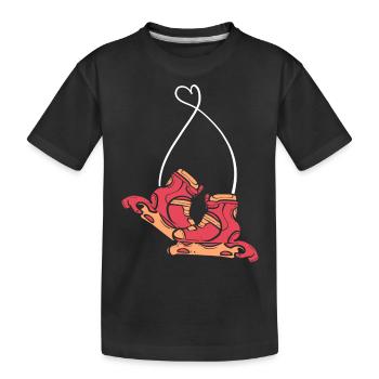 Rollschuhlaufen Rollschuhe Inline-Skates - Kinder Premium Bio T-Shirt - Schwarz - Vorne