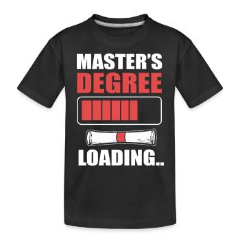 Cérémonie de remise des diplômes de maîtrise - T-shirt bio Premium Enfant - noir - Devant