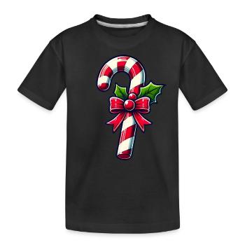 Zuckerstange - Kinder Premium Bio T-Shirt - Schwarz - Vorne
