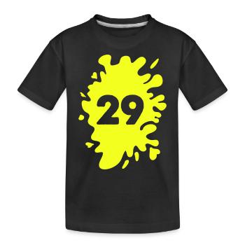 Klecks 29 - Kinder Premium Bio T-Shirt - Schwarz - Vorne